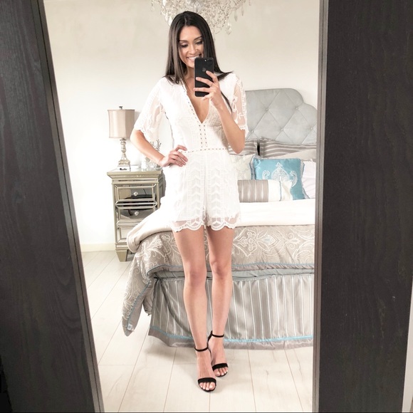 Socialite Other - Lace Romper
